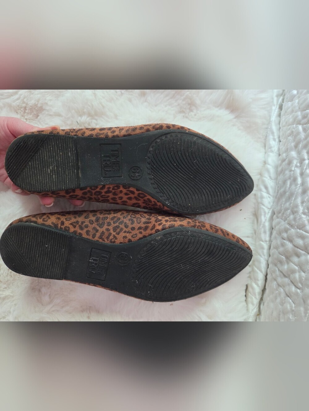 Time and Tru Leopard Print Memory Foam Loafers Size 6.5 Animal Print - Picture 3 of 8